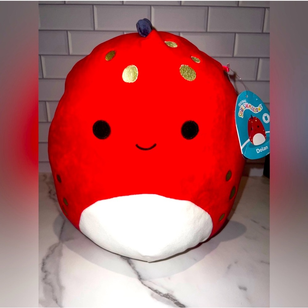 Squishmallow FTM Dolan The Red Dinosaur 12in